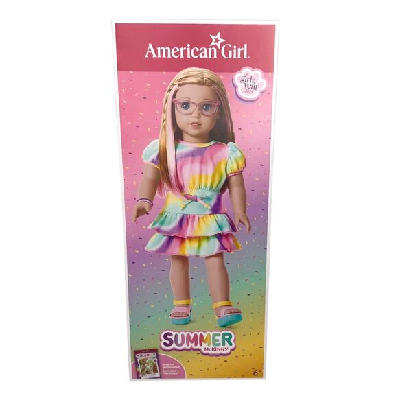 American Girl Of Year Summer Doll In Meet Outfit Eyeglasses Shoes Journal Box - Picture 13 of 16